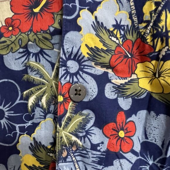 Disney Parks Kids Mickey Mouse Aloha Surf Hawaiian Button Down Shirt Size XL - Picture 5 of 10